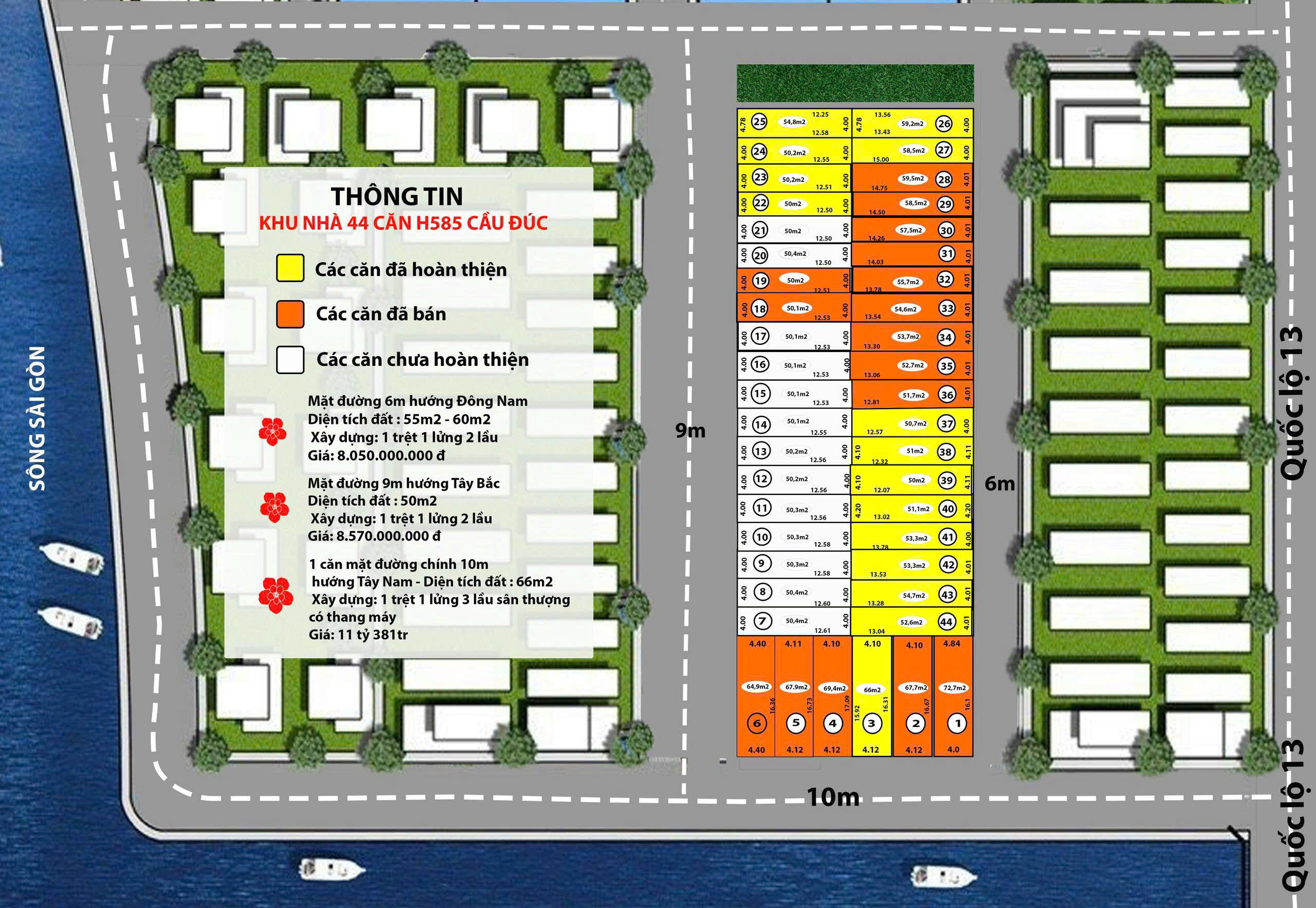 NHÀ PHỐ VĂN MINH BÊN SÔNG CẦU ĐÚC HIỆP BÌNH PHƯỚC